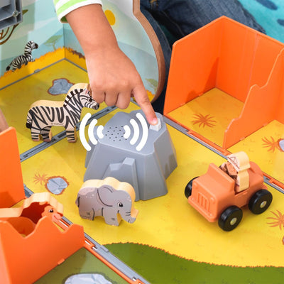 KidKraft Safari 2 In 1 Ride and Play with EZ Kraft 9 Piece Assembly, Kids 3 to 5 - VMInnovations