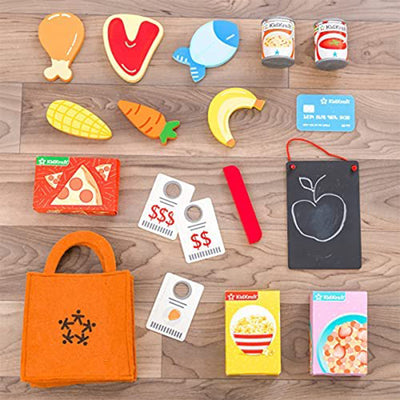 KidKraft Let's Pretend Wooden Foldout Grocery Store Pop Up for Kids Ages 3 & Up