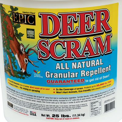 EPIC Deer All Natural Granular 25 Lb Bucket and 2.5 Lb Container Animal Repeller