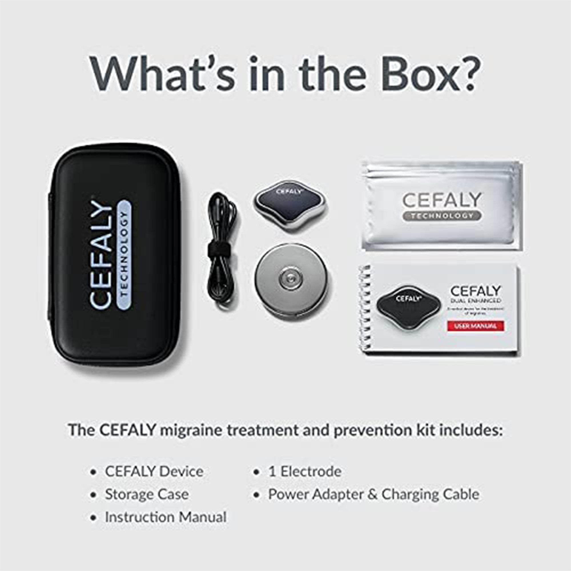 CEFALY Dual Enhanced Migraine Treatment and Prevention Device Headache Pain Care (Refurbished)