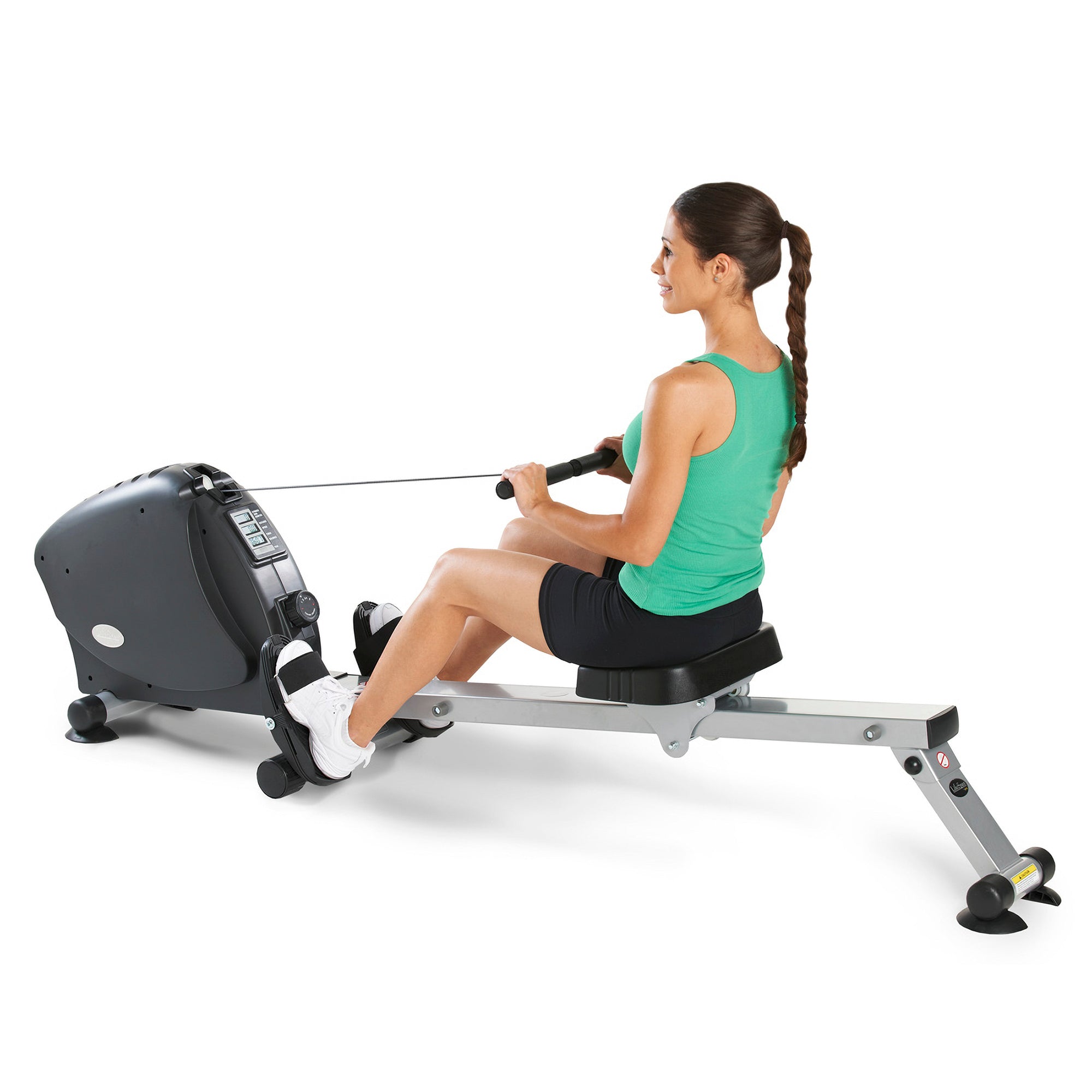 LifeSpan Fitness RW1000B Indoor Rower Gliding Exercise System for Cardio Workout (Used)