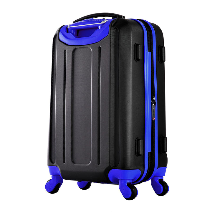 Olympia Apache II 4 Wheel Spinner Luggage Suitcase 3 Piece Set, Blue (Open Box)