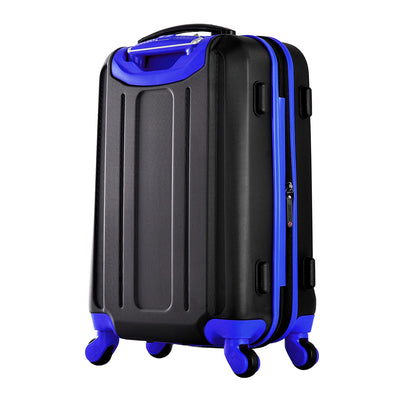 Olympia Apache II 4 Wheel Spinner Luggage Suitcase 3 Piece Set, Blue (Open Box) - VMInnovations