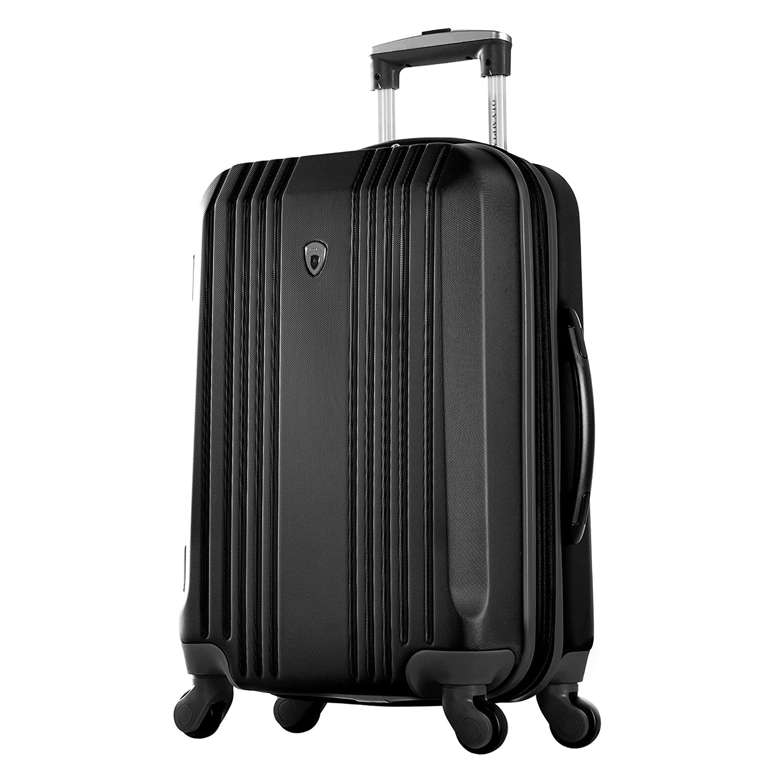 Olympia Apache II 21 Inch Expandable Carry On 4 Wheel Spinner Luggage, Black - VMInnovations