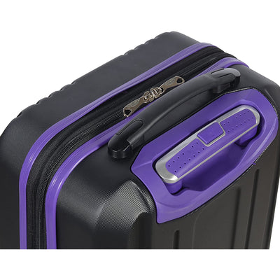Olympia Apache II 21 Inch Expandable Carry On 4 Wheel Spinner Luggage, Purple