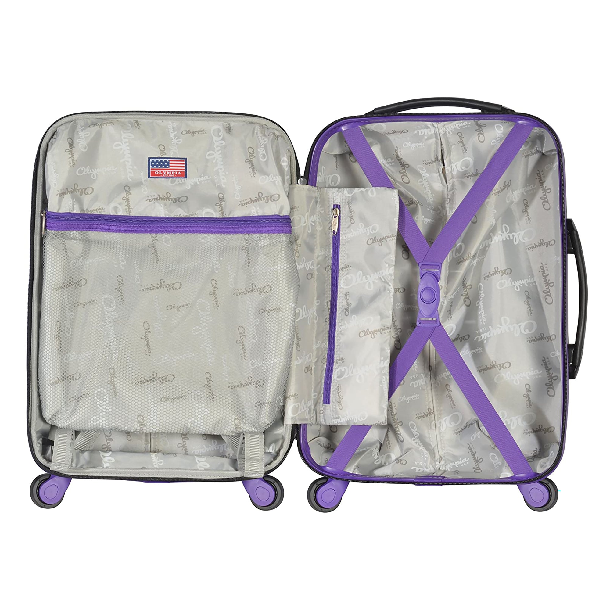 Apache II 21 Inch Expandable Carry On 4 Wheel Spinner Luggage (Open Box) - VMInnovations