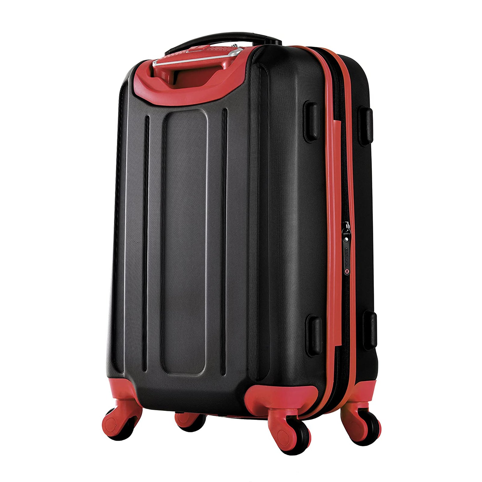 Olympia Apache II 21" Expandable Carry On 4 Wheel Spinner Luggage Suitcase, Red - VMInnovations