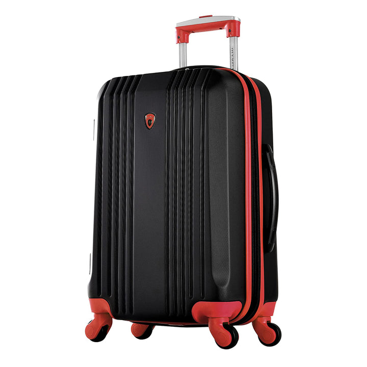 Olympia Apache II 21" Expandable Carry On 4 Wheel Spinner Luggage Suitcase, Red