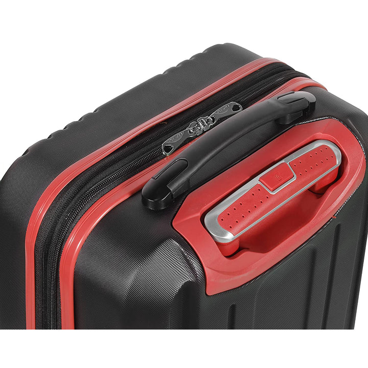 Olympia Apache II 21" Expandable Carry On 4 Wheel Spinner Luggage Suitcase, Red