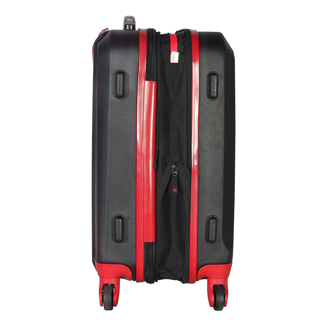 Olympia Apache II 21" Expandable Carry On 4 Wheel Spinner Luggage Suitcase, Red
