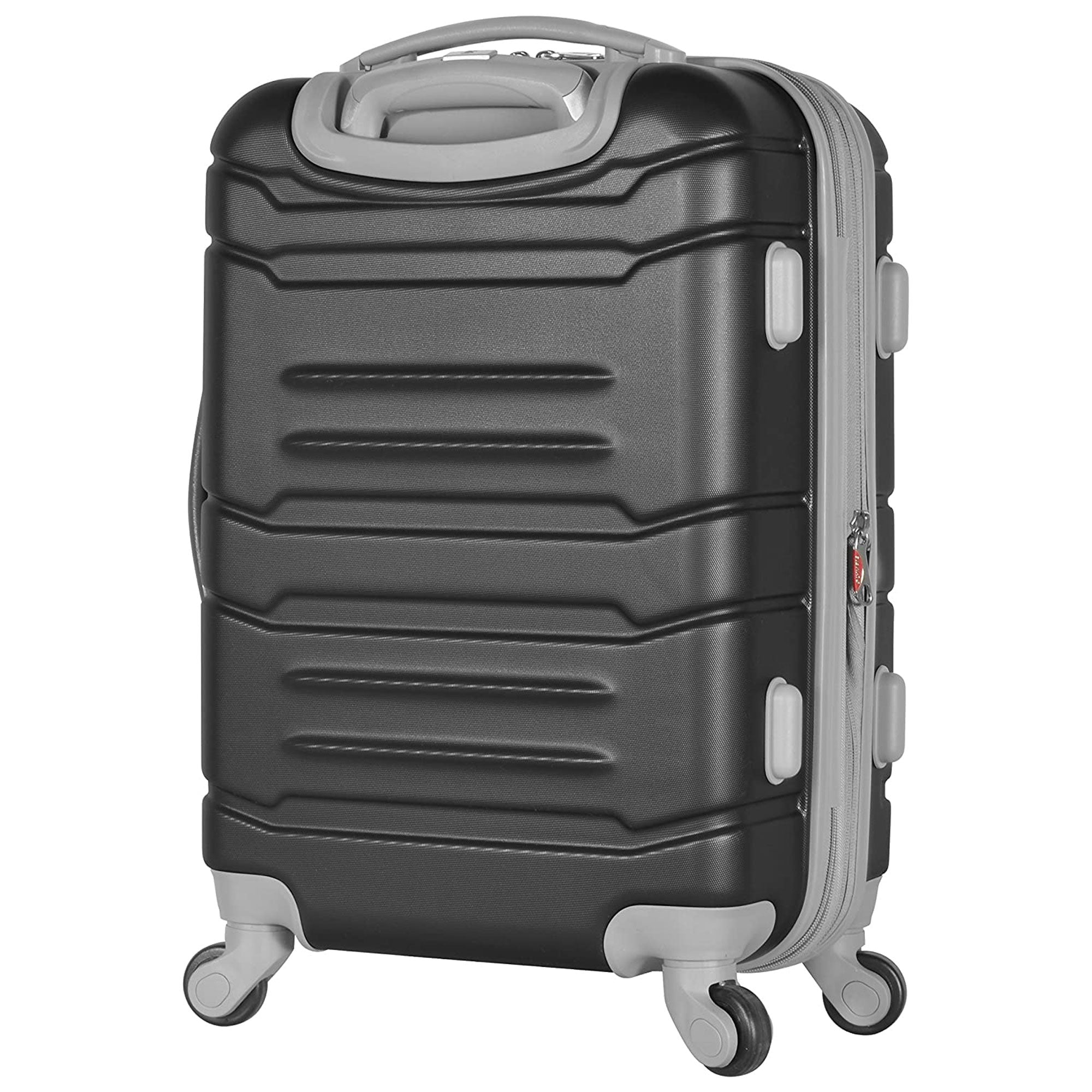 Denmark 21" Expandable Carry On Spinner Luggage, Black (Open Box) - VMInnovations