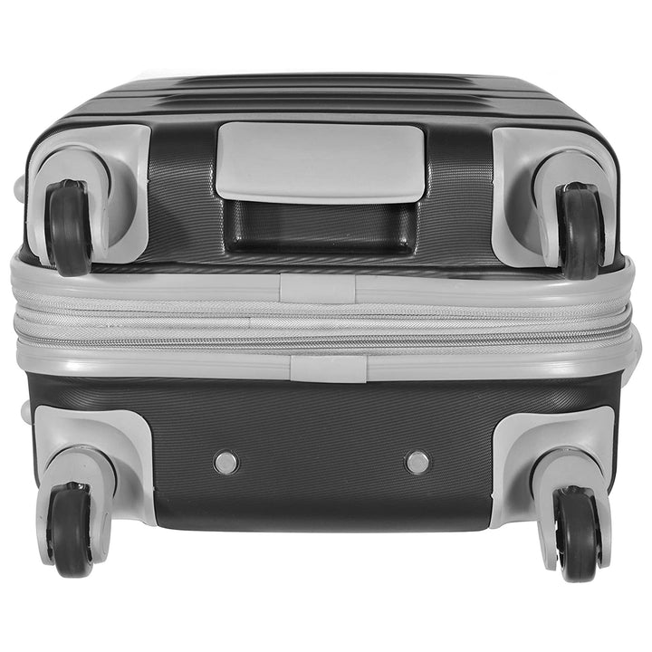 Denmark 21" Expandable Carry On Spinner Luggage, Black (Open Box)