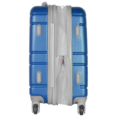 Olympia Denmark 21" Expandable Carry On 4 Wheel Luggage Suitcase, Navy(Open Box)