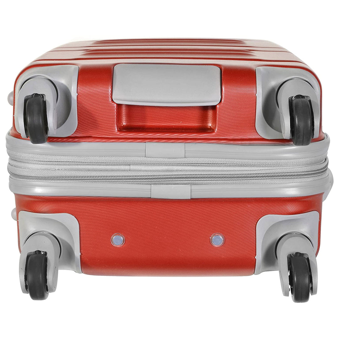 Olympia Denmark 21" Expandable Carry On 4 Wheel Luggage Suitcase, Wine(Open Box)