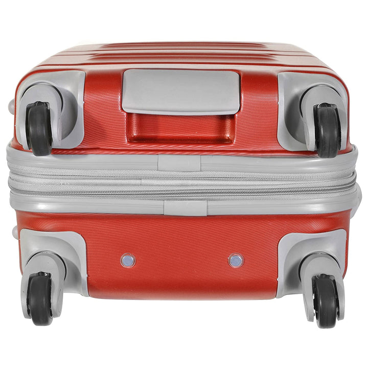 Olympia Denmark 21" Expandable Carry On 4 Wheel Luggage Suitcase, Wine(Open Box)