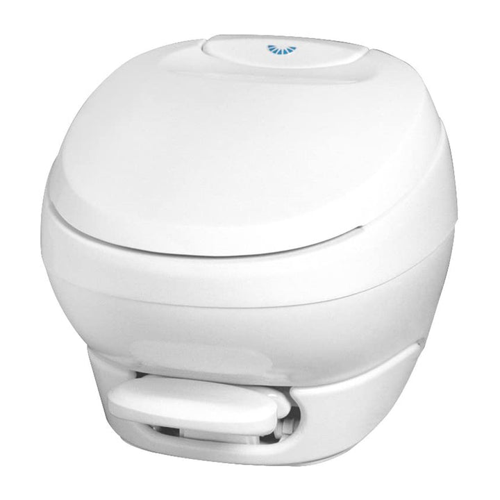 Thetford Aqua Bravura Low Profile RV Toilet w/Hand Sprayer, White (Open Box) - VMInnovations
