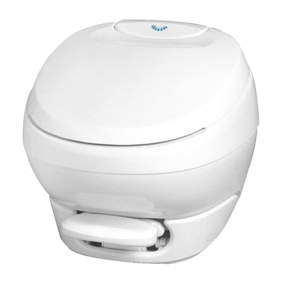 Thetford Aqua Bravura Low Profile RV Toilet w/Hand Sprayer, White (Open Box) - VMInnovations