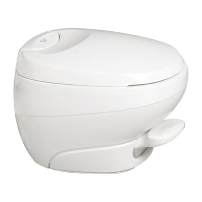 Thetford Aqua Magic Bravura Low Profile RV Toilet with Hand Sprayer, White - VMInnovations
