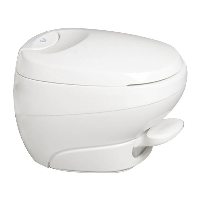 Thetford Aqua Magic Bravura Low Profile RV Toilet with Single Pedal Flush, White