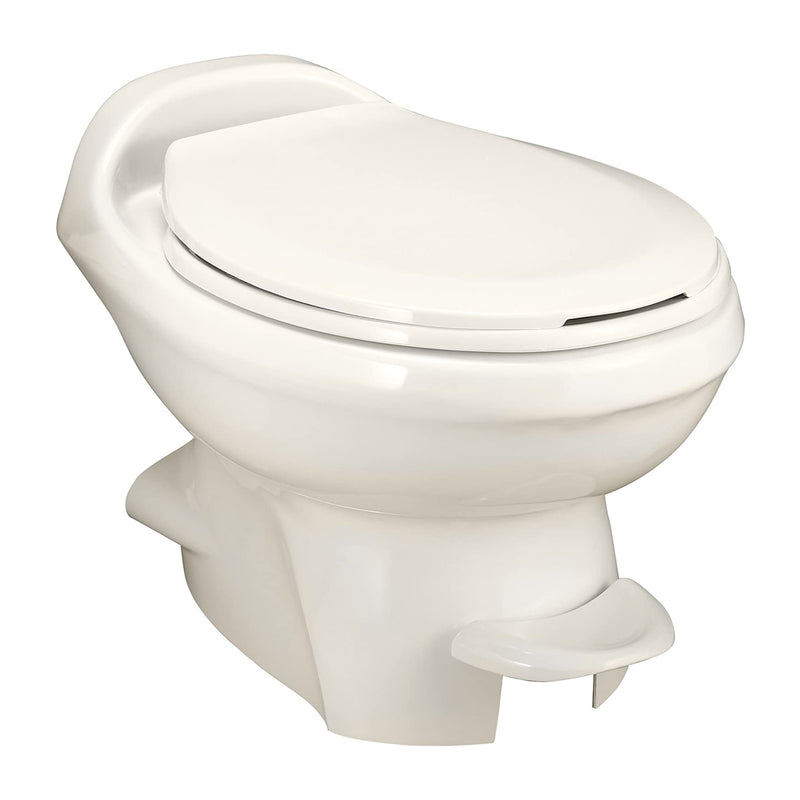 Thetford Aqua Magic Plus Single Pedal Residence RV Low Profile Toilet, Bone