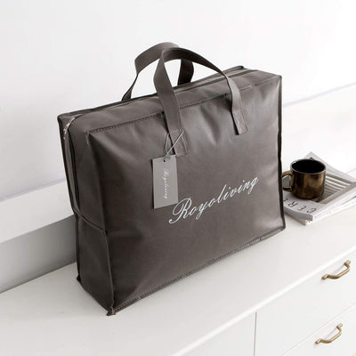 Royoliving Premium Cotton Silver Down All Season Bed Comforter, White (Used) - VMInnovations