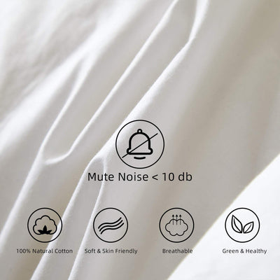 Royoliving Premium Cotton Silver Down All Season Bed Comforter, White (Used) - VMInnovations