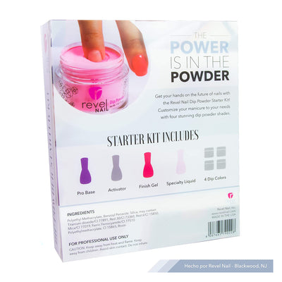 Revel Nail Dip Powder Starter Kit, Sun's Up w/ Activator & 4 Powders