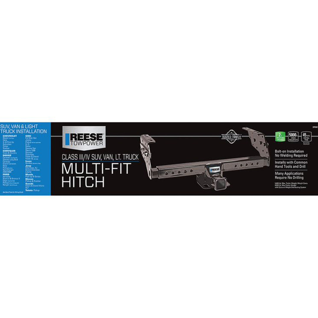 Reese Towpower Class III Frame Trailer Tow Hitch w/ 2" Receiver Tube (Open Box)