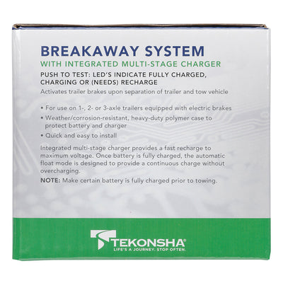 Tekonsha 50-85-313 Trailer Hitch Breakaway System with Battery, Switch & Charger