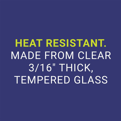 American Fire Glass 19" Diam. Fire Table Wind Guard Flame Shield (For Parts) - VMInnovations