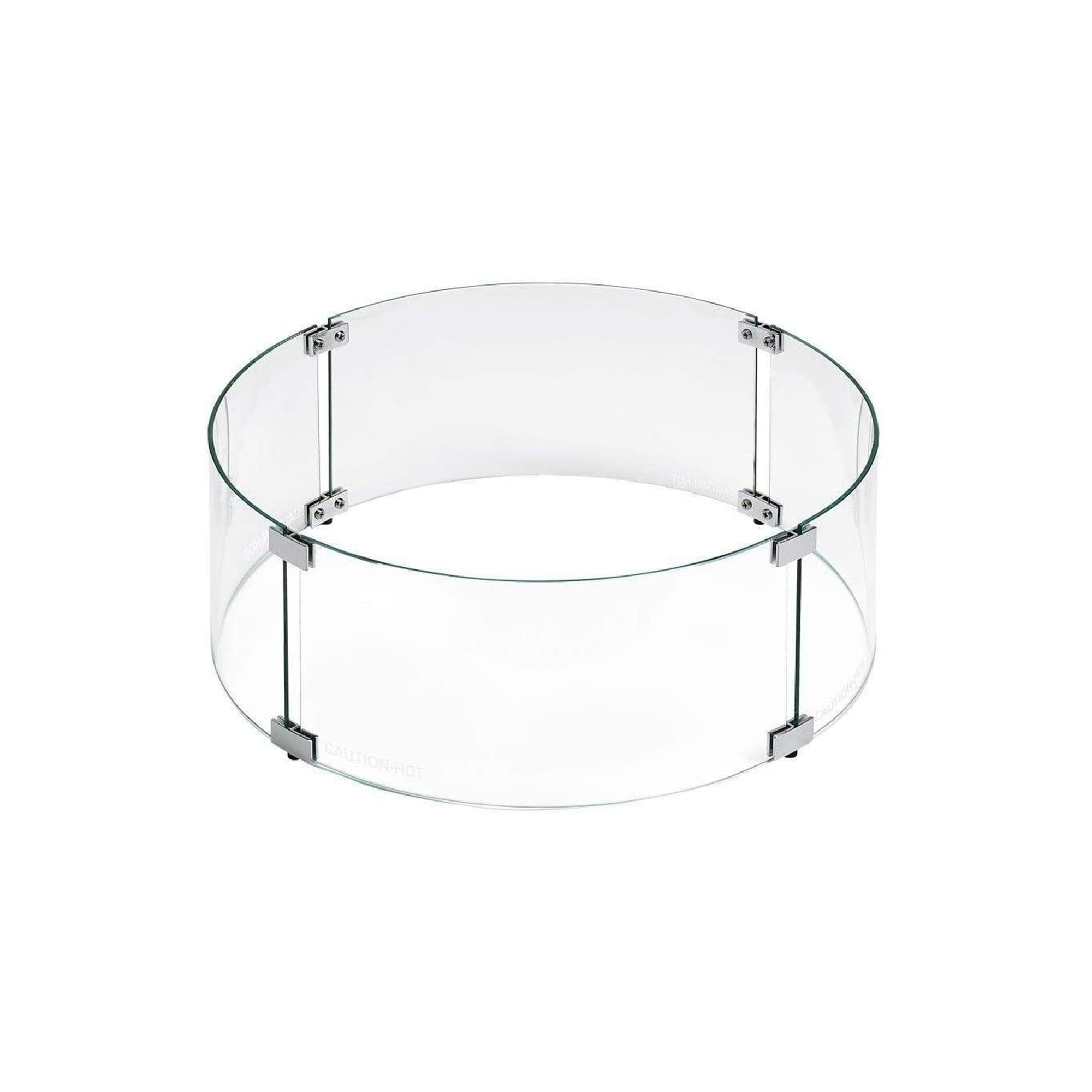 American Fire Glass 19" Diam. Fire Table Wind Guard Flame Shield (For Parts) - VMInnovations