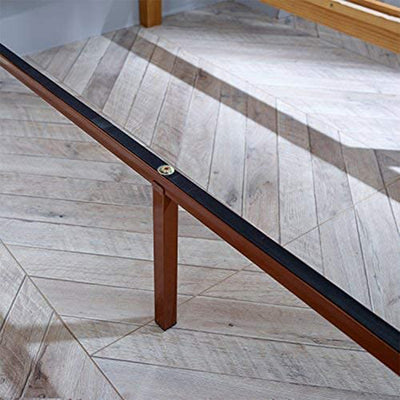 Solid Pinewood Rustic Platform Bed with 2 Way Design Headboard, King (For Parts) - VMInnovations
