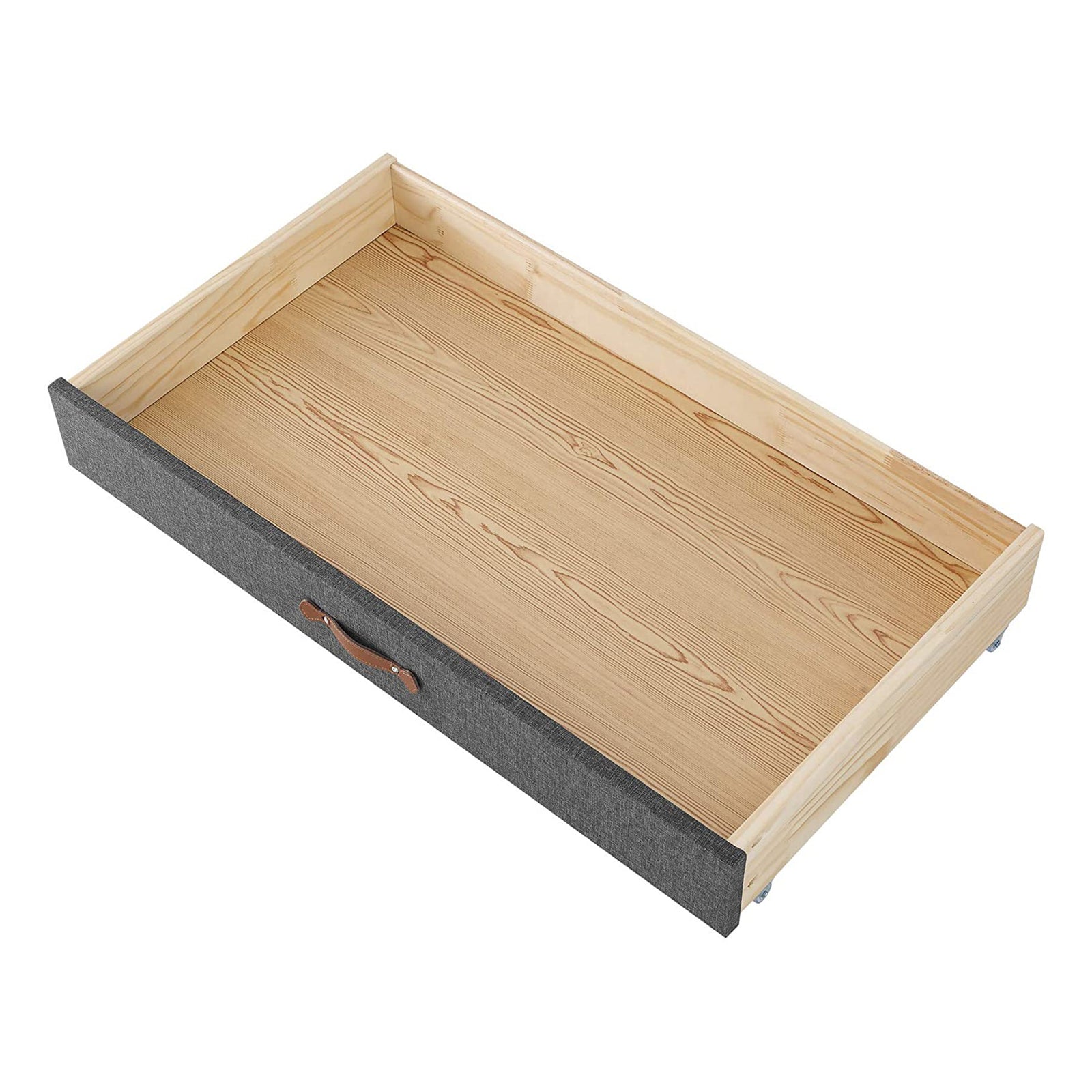 MUSEHOMEINC BD1002NS Upholstered Underbed Storage Trundle Organizer, Full/Twin - VMInnovations