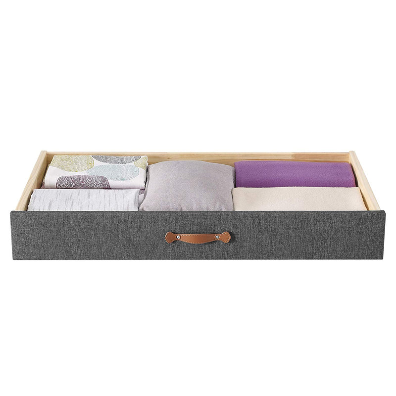 MUSEHOMEINC BD1002NS Upholstered Underbed Storage Trundle Organizer, Full/Twin