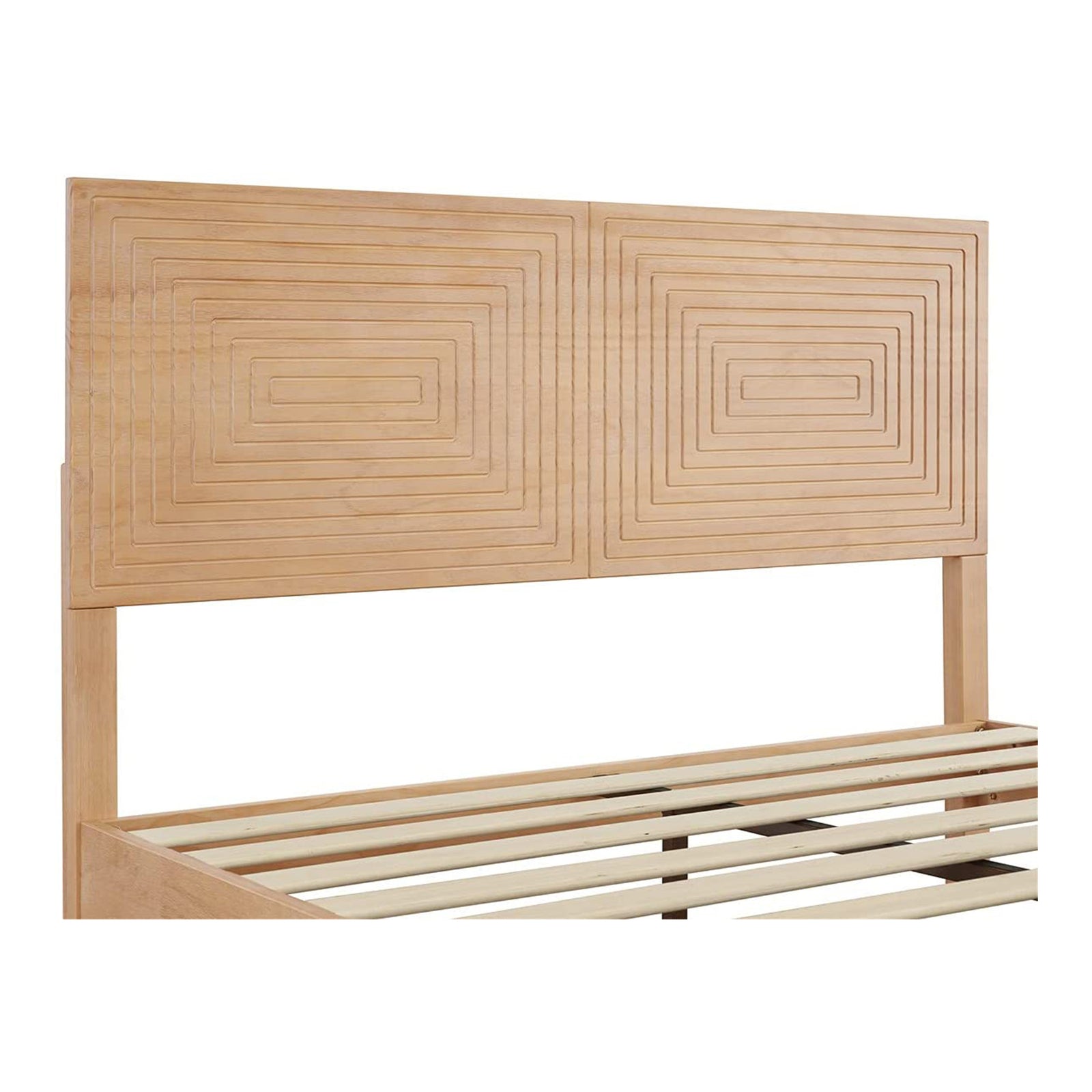 MUSEHOMEINC Mid Century Modern Solid Wood Adjustable Height Platform Bed, Queen - VMInnovations