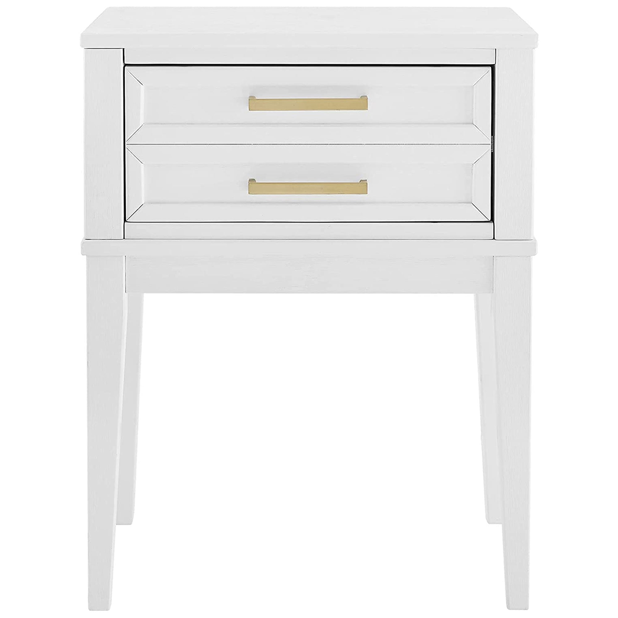 MUSEHOMEINC Mid Century Modern 2 Drawer Solid Wood Nightstand Table (Open Box)
