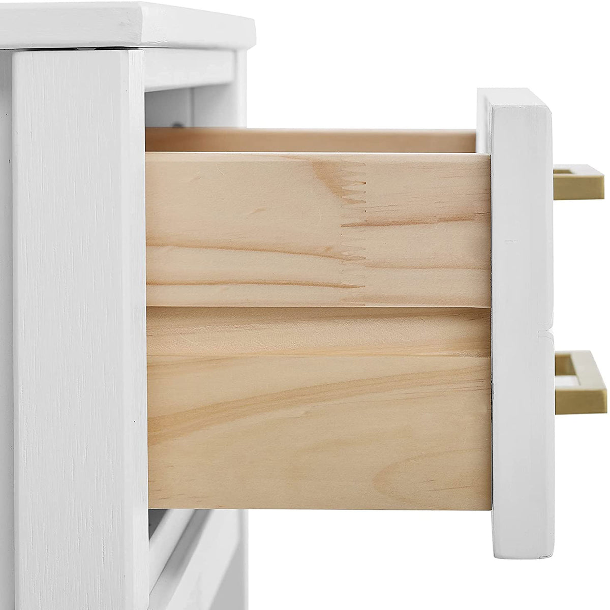 MUSEHOMEINC Mid Century Modern 2 Drawer Solid Wood Nightstand Table (Open Box) - VMInnovations