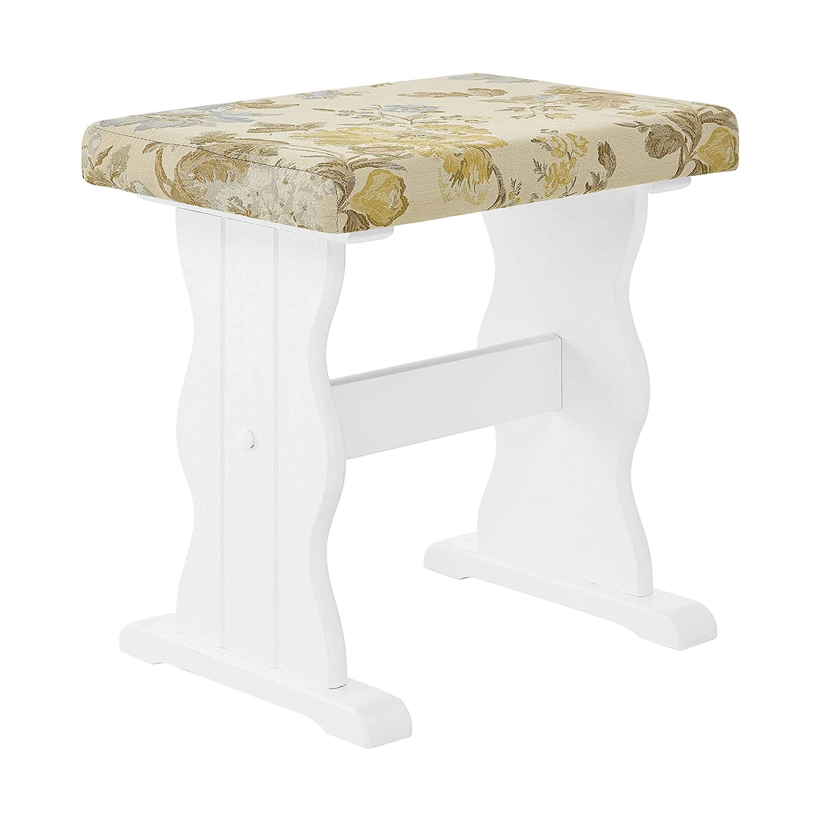 MUSEHOMEINC Traditional 3 Piece Solid Wood Nook Dining Table Set w/ Bench, White - VMInnovations