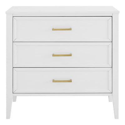 MUSEHOMEINC Solid Wooden Mid Century Design 3 Drawer Dresser Chest of Drawers - VMInnovations