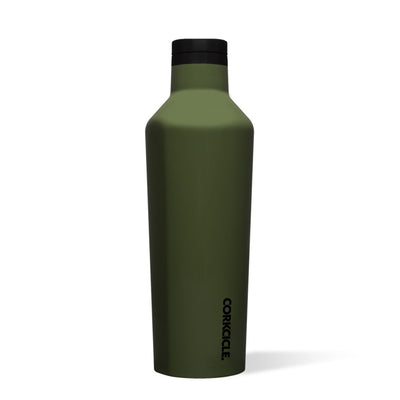 Corkcicle Classic 16oz Stainless Steel Water Bottle, Matte Olive (Open Box)