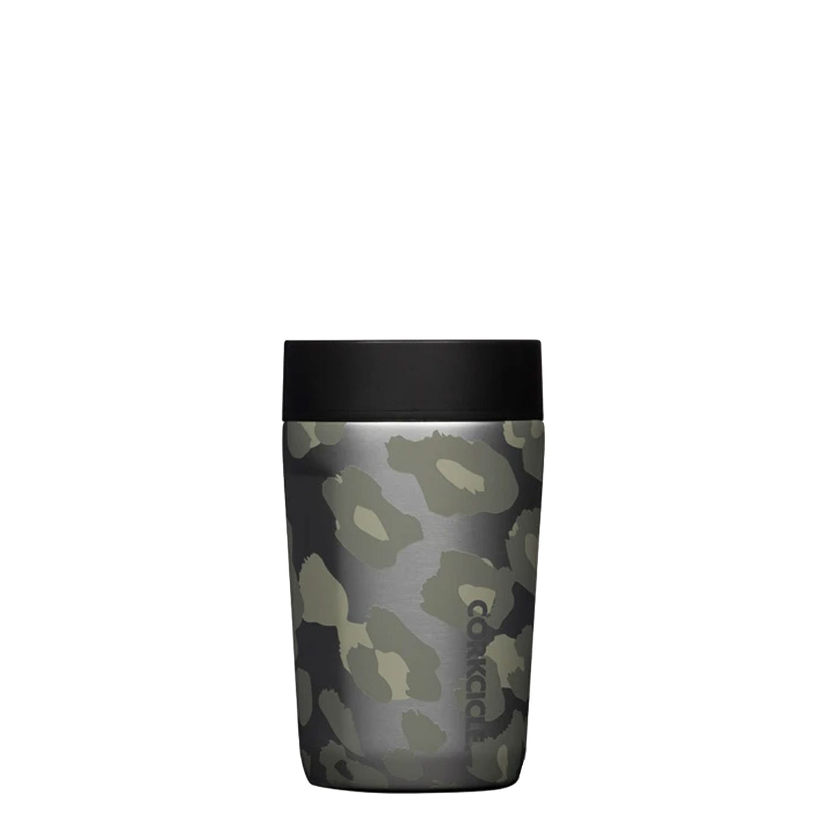 Corkcicle Commuter Cup 9 Ounce Insulated No Spill Coffee Mug Snow Leopard (Used)