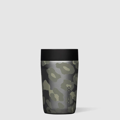 Corkcicle Commuter Cup 9 Ounce Insulated No Spill Coffee Mug Snow Leopard (Used)