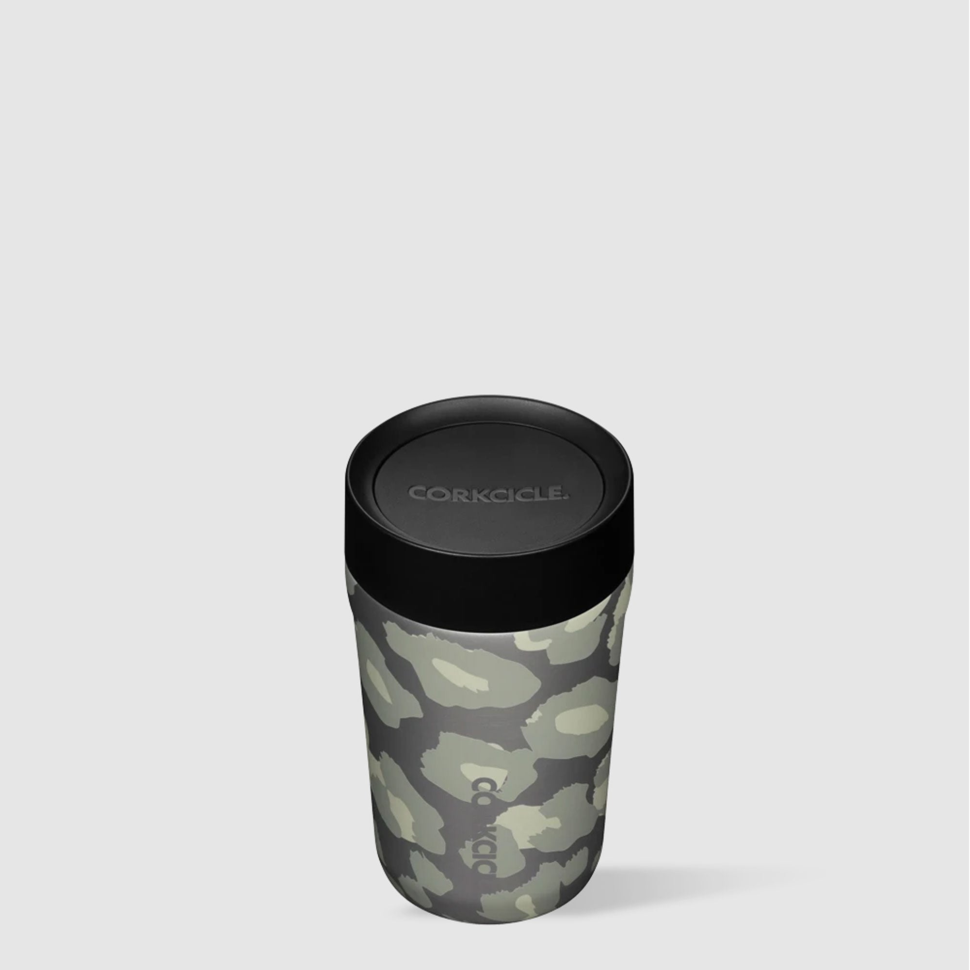 Corkcicle Commuter Cup 9 Ounce Insulated No Spill Coffee Mug Snow Leopard (Used)