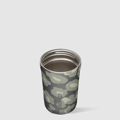 Corkcicle Commuter Cup 9 Ounce Insulated No Spill Coffee Mug Snow Leopard (Used)