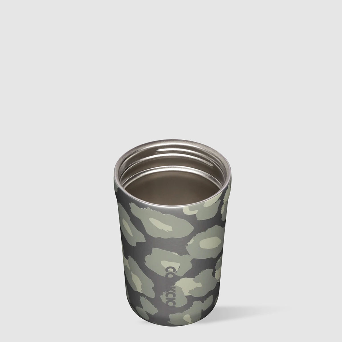 Corkcicle Commuter Cup 9oz Insulated No Spill Travel Mug Snow Leopard (Open Box)