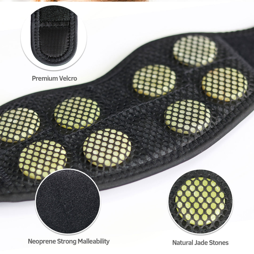 UTK Jade Stone Far Infrared Adjustable Heating Neck Wrap, Remote&Pouch(Open Box)