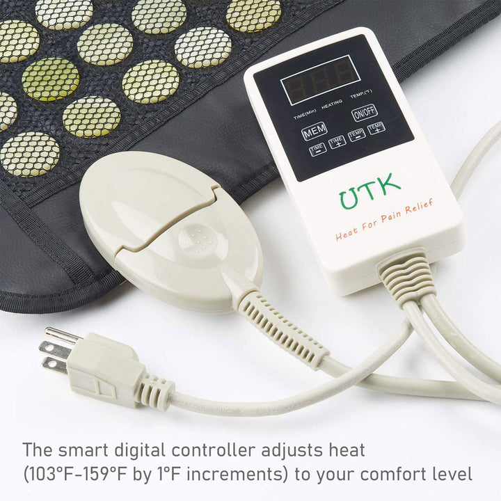 UTK 19x15 In Jade Stone Infrared Heating Pad w/ Smart Controller (Used) - VMInnovations