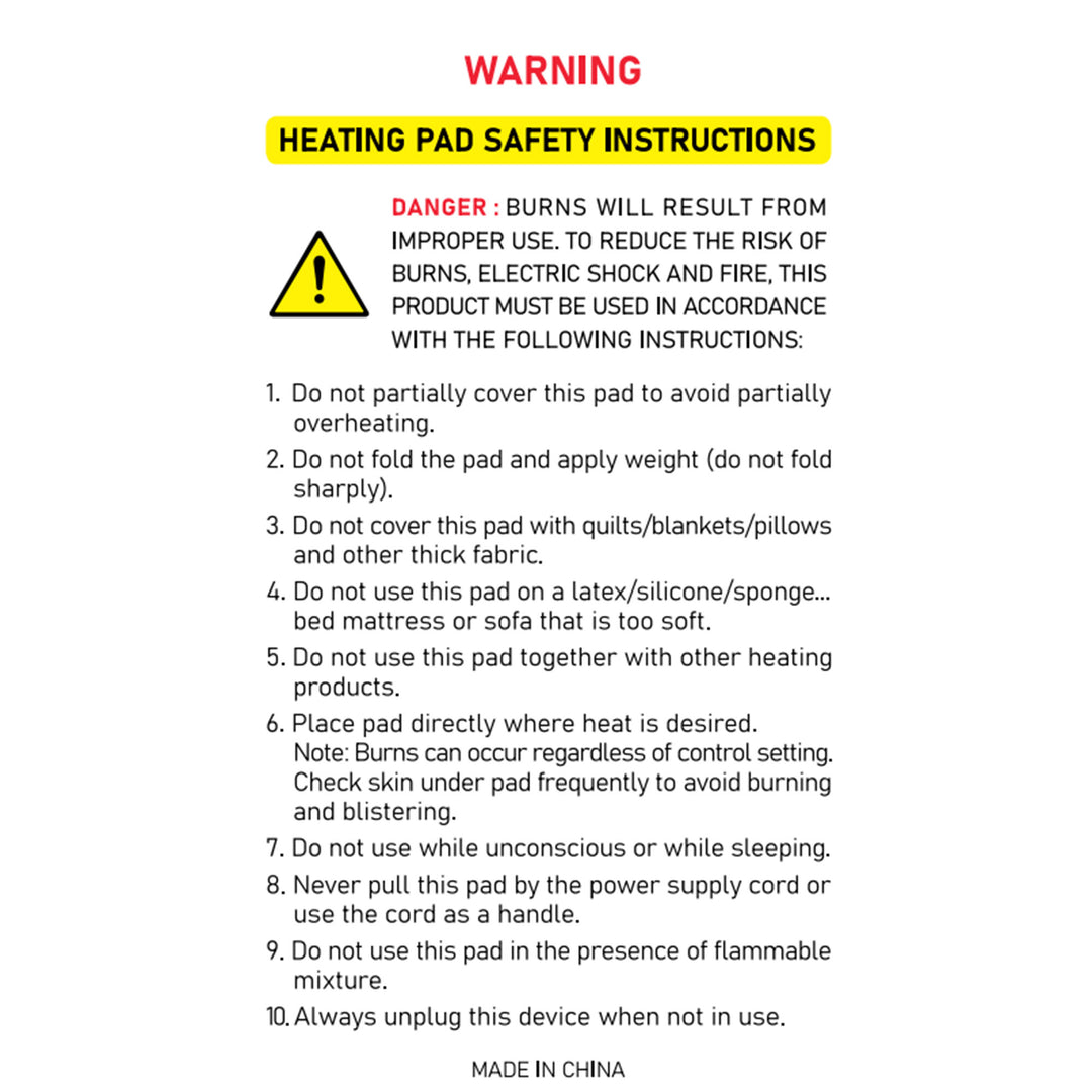 UTK 24x16" Far Infrared Heating Pad for Pain Relief with Smart Controller(Used)