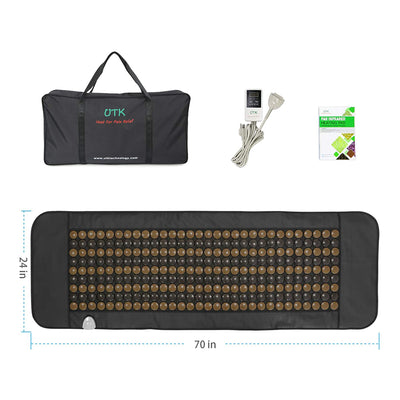 UTK 24 x 70" Tourmaline Stone Infrared Relief Heating Mat w/Remote (Open Box) - VMInnovations