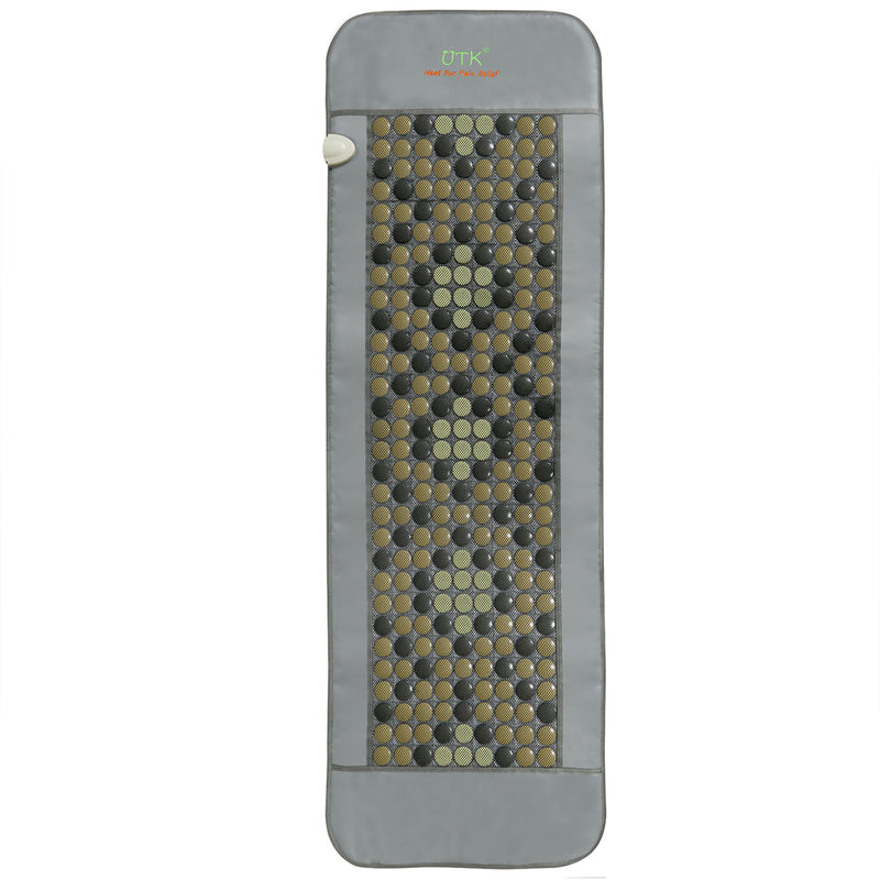 UTK 24 x 70 In Tourmaline Stone Infrared Pain Relief Heating Mat Gray (Open Box)